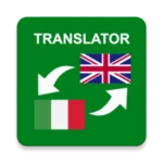 italian - english translator android application logo